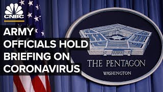 Army officials address coronavirus at the Pentagon – 3/5/2020