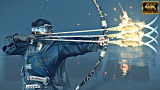 'THE BLIND ARCHER' - GHOST OF TSUSHIMA - PERFECT ARCHERY AND STEALTH KILLS 4K HDR 60FPS PS5 GAMEPLAY