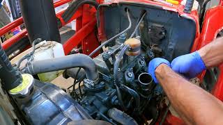 Diesel Fuel Injector Service, Yanmar Tractor; Cleaning clogged fuel injectors.