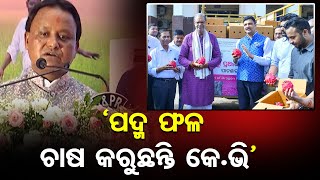 `ପଦ୍ମ ଫଳ ଚାଷ କରୁଛନ୍ତି କେ.ଭି’  | Odisha Reporter