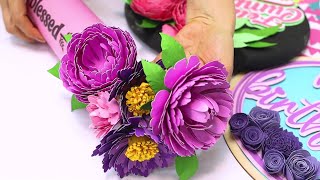 DIY 3D Paper Flowers with Cricut {Tutorial for Beginners}