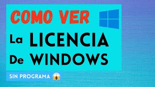 VER LA CLAVE O LICENCIA DE WINDOWS | Microsoft no quiere que lo sepas
