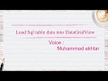 how we load sql table data into DataGridView in Winform C#