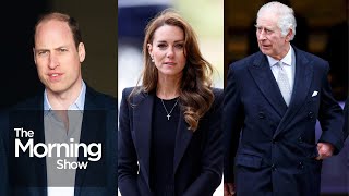 How did King Charles, Prince William react to the news of Kate Middleton's cancer?