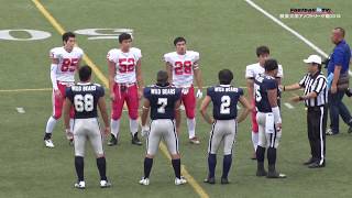 2018東京都高校アメリカンフットボール秋季大会準決勝 足立学園高校vs日本大学鶴ヶ丘高校