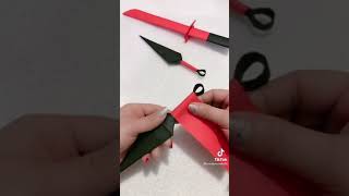 Origami knife / making knife from paper