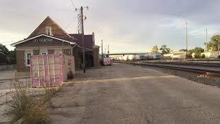 BNSF 3147 (GP50) leads L-CHI105 through Streator, IL 09/22/21