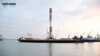 SpaceX Falcon 9 Returning To Port Canaveral Time Lapse (1080 HD)