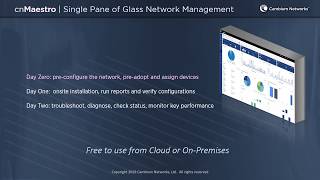 cnMaestro Day Zero Preconfiguration and Planning