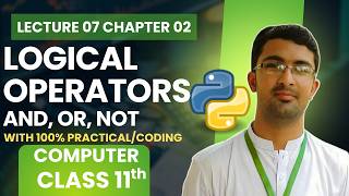 logical operators in python chapter 02 11th class computer