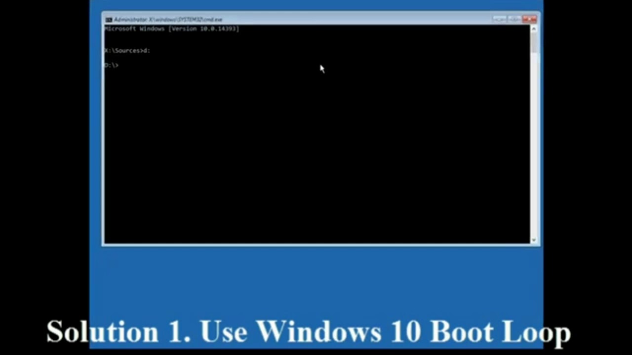 Fix Windows 10 Infinite Boot Loop|Using CMD|SImple Tricks|100% Works ...