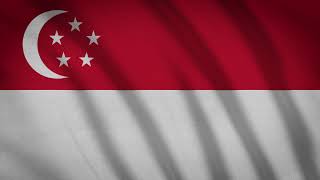 Singapore National Flag 3D Waving Ultra 4K Free | Singapore Flag Animation | Singapore flag raising