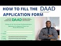 How to fill the DAAD Application form to win DAAD EPOS Scholarship 2023