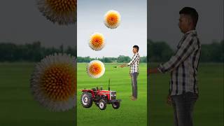 Rounding kadamba flowers to Alto, Rollar, Jcb \u0026 Tractor - Vehicles names magic video