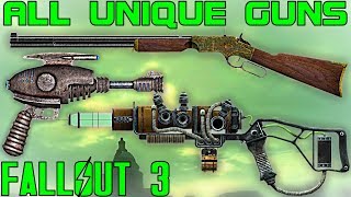 Fallout 3: All Unique Guns / Firearms Guide (Vanilla)