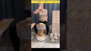 মাটির তৈরি করা সব বাটি ভেঙে যায় | All clay pots break🤔😱#shorts