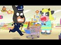 เคล็ดลับความปลอดภัยบนเครื่องบิน การ์ตูนเด็ก นายอำเภอลาบราดอร์ kids cartoon sheriff labrador