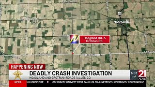 1 dead after single-vehicle crash in southeast Allen County Thursday