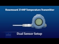 how to set up a dual sensor for the rosemount 3144p temperature transmitter