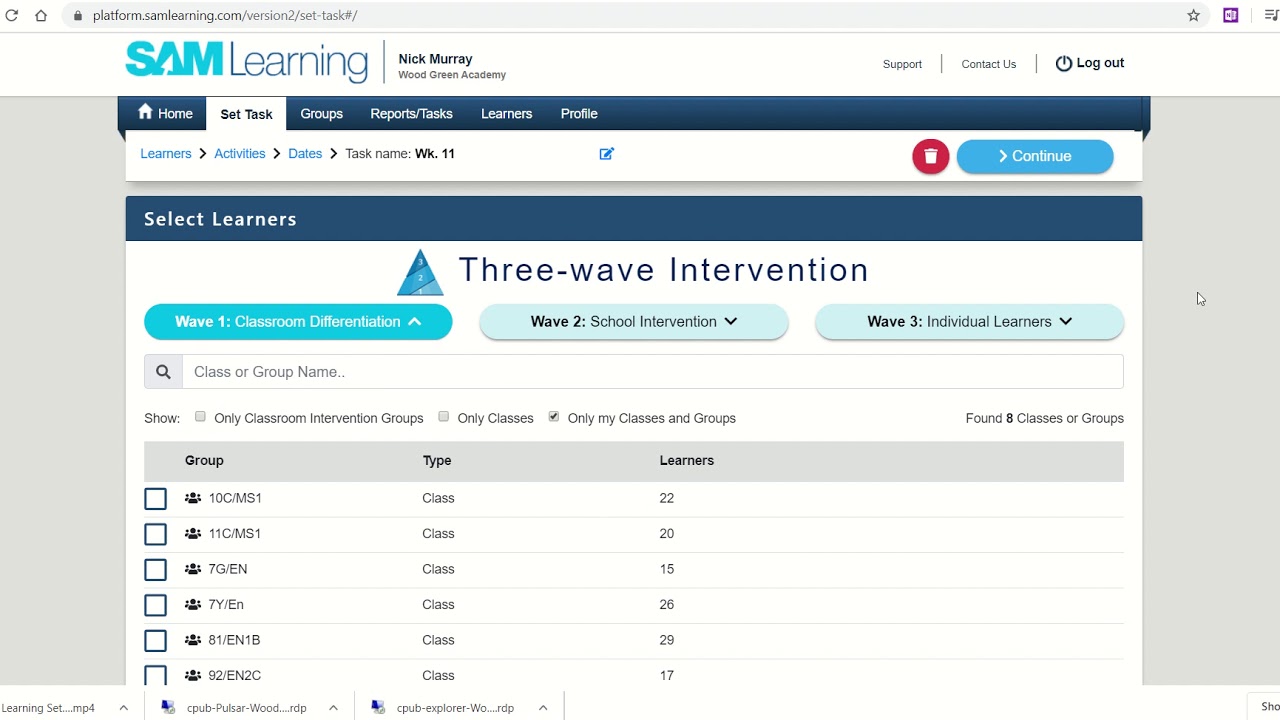 Sam Learning Setting A Task Youtube