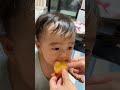 it looks like she try to suck mom s plum dry 【10months old】cute baby