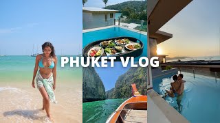 PHUKET VLOG: phi phi islands, james bond island, hong island, chilva market, villa tour \u0026 best spas