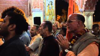 Jaipur Mangala Arati at Sri Sri Radha Govinda ji Temple. oct 29 2014