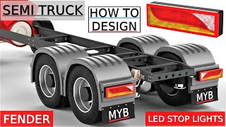 I designed the Fender and Led Stop Lights of the truck