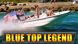 BLUE TOP LEGEND NEW BOAT AT BOCA INLET !! | HAULOVER INLET | WAVY BOATS