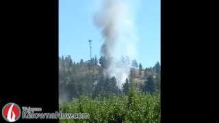 Raw Footage: Kelowna Fire on Scenic Road in Glenmore