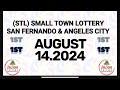 1st  Draw August 14, 2024 (Wednesday) Result | Pampanga Draw and Angeles City Draw