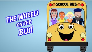 THE WHEELS ON THE BUS Song [Nursery Rhyme/Preschool Song] | Preschool Kids TV