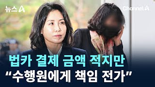 법카 결제 금액 적지만…“김혜경, 수행원에게 책임 전가” / 채널A / 뉴스A