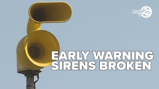 More outdoor early warning sirens broken