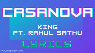 Casanova - Song Lyrics | King ft. Rahul Sathu | The Gorilla Bounce | Lyrics Planet