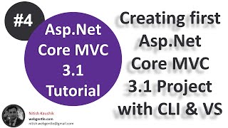 (#4) How to create asp.net core mvc web application (using Visual Studio 2019 & CLI) | .Net Core 3.