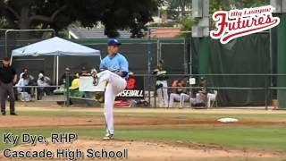 KY DYE, RHP, CASCADE HIGH SCHOOL, PITCHING MECHANICS AT 200 FPS