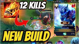 NAKROTH NEW BUILD NEW PATCH 12 KILLS | AoV | 傳說對決 | RoV | Liên Quân Mobile