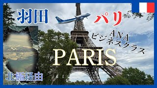 羽田ーパリ　ANAビジネスクラス　１４時間　国際線特典航空券　北極の絶景