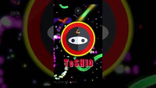 GAMEPLAY SLITHERIO BEST MOMENTS NINJA SNAKE VS ANOTHER PLAYERS IN SLITHER [SHORT]