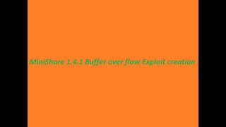 BufferOverFlow - MiniShare 1.4.1
