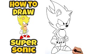 How To Draw Super Sonic The Hedgehog | SONIC THE HEDGEHOG #drawing #sonic #sonicthehedgehog