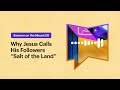 why jesus calls his followers “salt of the land”