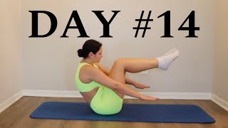 Day #14 Pilates Beginner 30 Day Workout Challenge At Home No Equipment