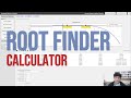 NUMERICAL METHOD ROOT FINDER CALCULATOR - PYTHON