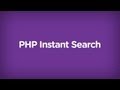 Creating an Instant Search