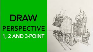 Learn perspective in 3 easy steps  | Drawing Tutorial