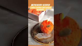 Motichoor scented laddoo candles🕯️ perfect for gifting DM TO ORDER 💫instagram @packtrack_