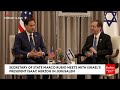 secretary of state marco rubio meets with israeli president isaac herzog during visit to jerusalem