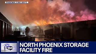 Fire burns storage units; Measles death reported in U.S. l FOX 10 Talks